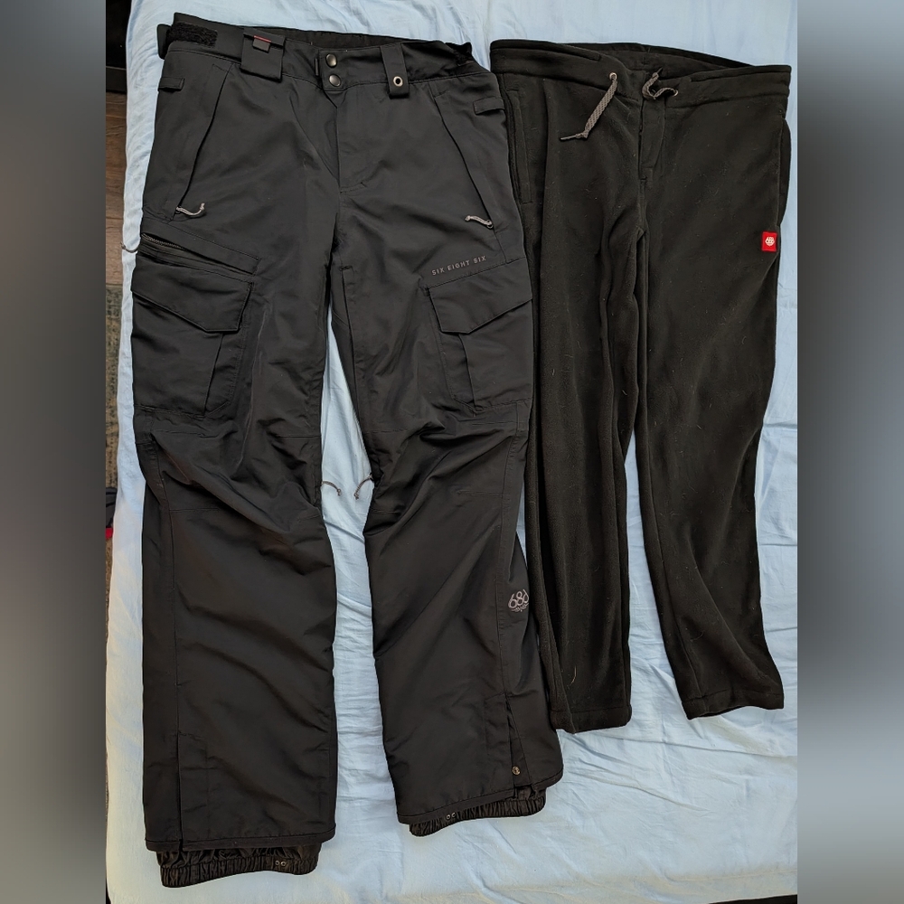 686 Men's Black Smarty Snow Cargo Pants